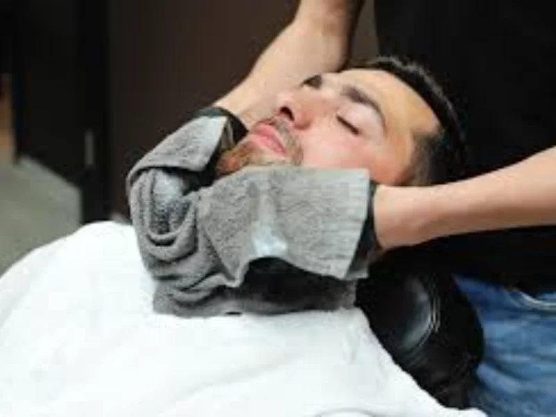 The finished look — leather barber chairs, The Gentleman's Cut