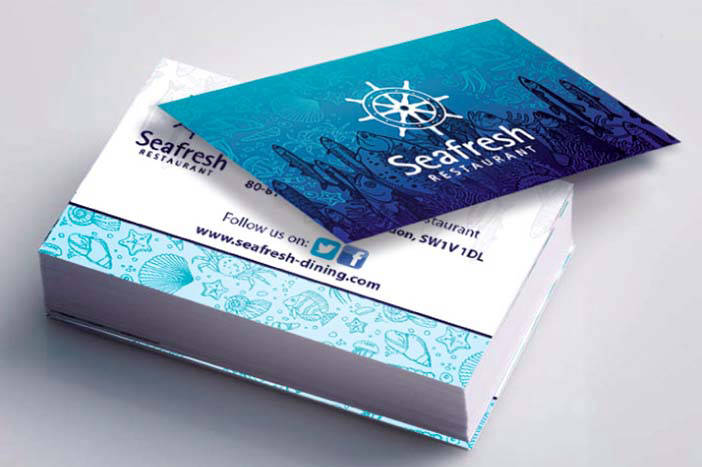 Seafresh business card design