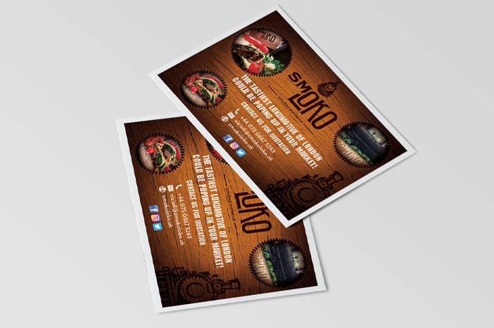 Smoko business card design