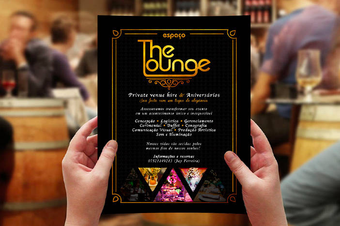 The Lounge event flyer design