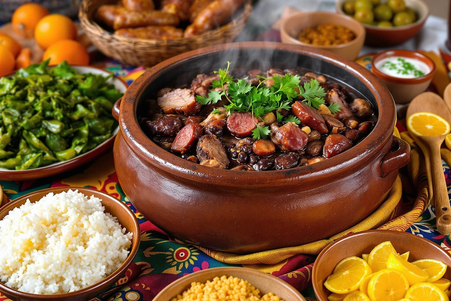 Feijoada — traditional Brazilian black bean stew