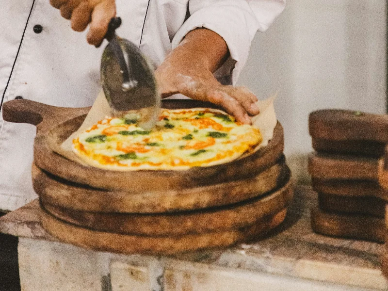Diavola pizza with nduja and honey