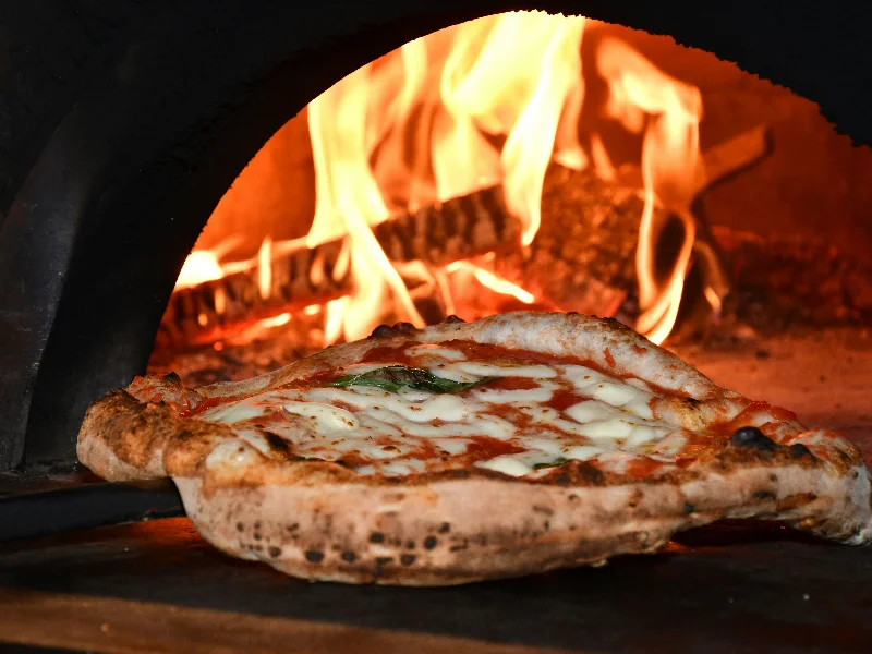Diavola pizza with nduja and honey