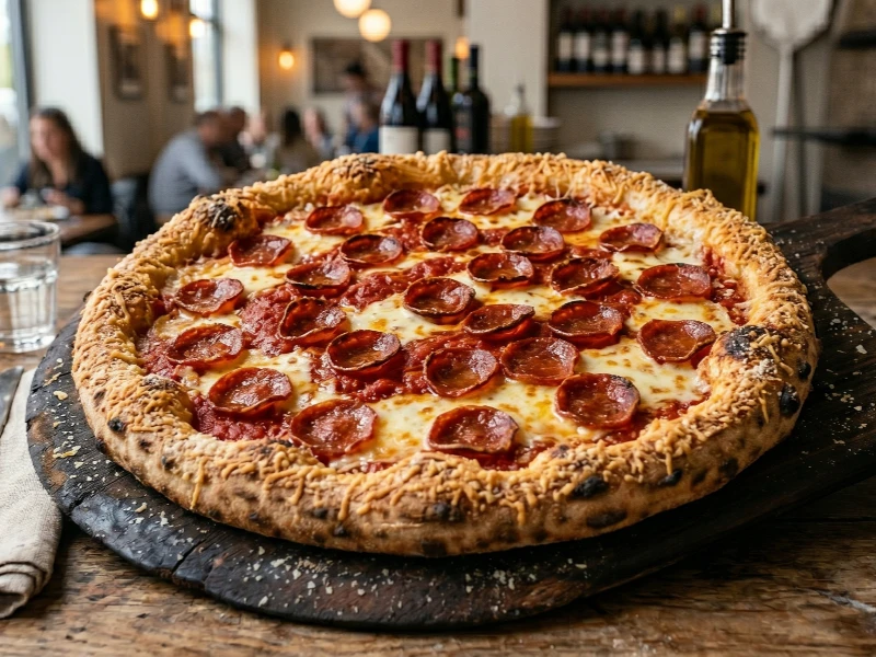 The Classic Detroit deep dish pizza